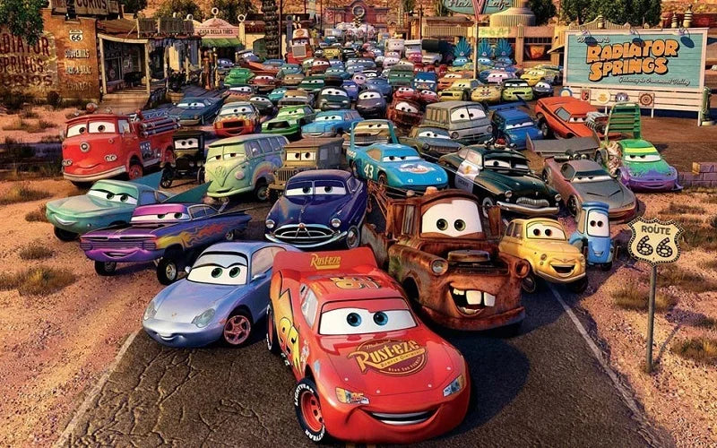 Disney Pixar 2 3 Lighting McQueen Tractor Car Truck Mater Queen 1:55 Metal Die Casting Model Car Children's Toys Christmas Gift