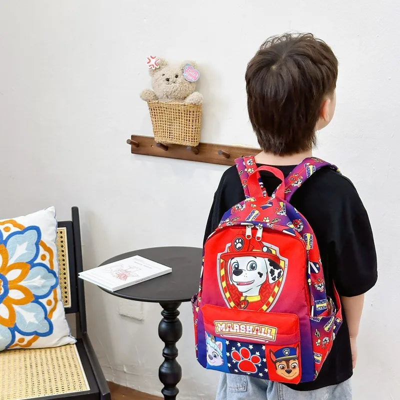 Original PAW Patrol Backpack Schoolbag Skye Chase Anime Figure Boys Girls Puppy Patrol Doll Cute Cartoon for Children Toys Gifts