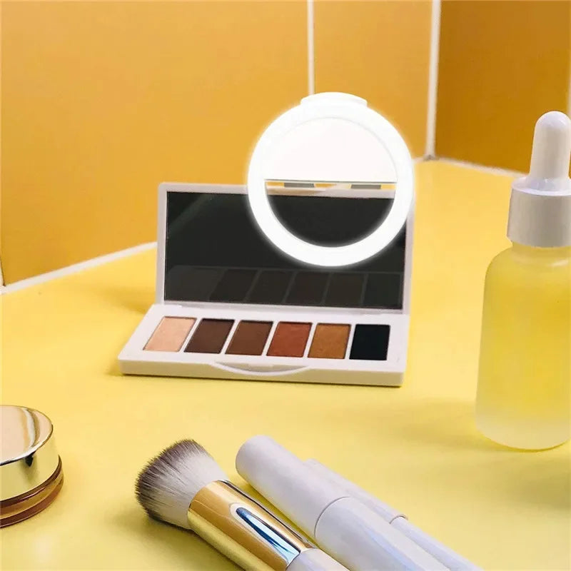 LED Light Ring USB Charge Led Selfie Ring Light Compatible with iPhone Samsung Xiaomi Mobile Phone Lens Ring Clip Selfie Lamp