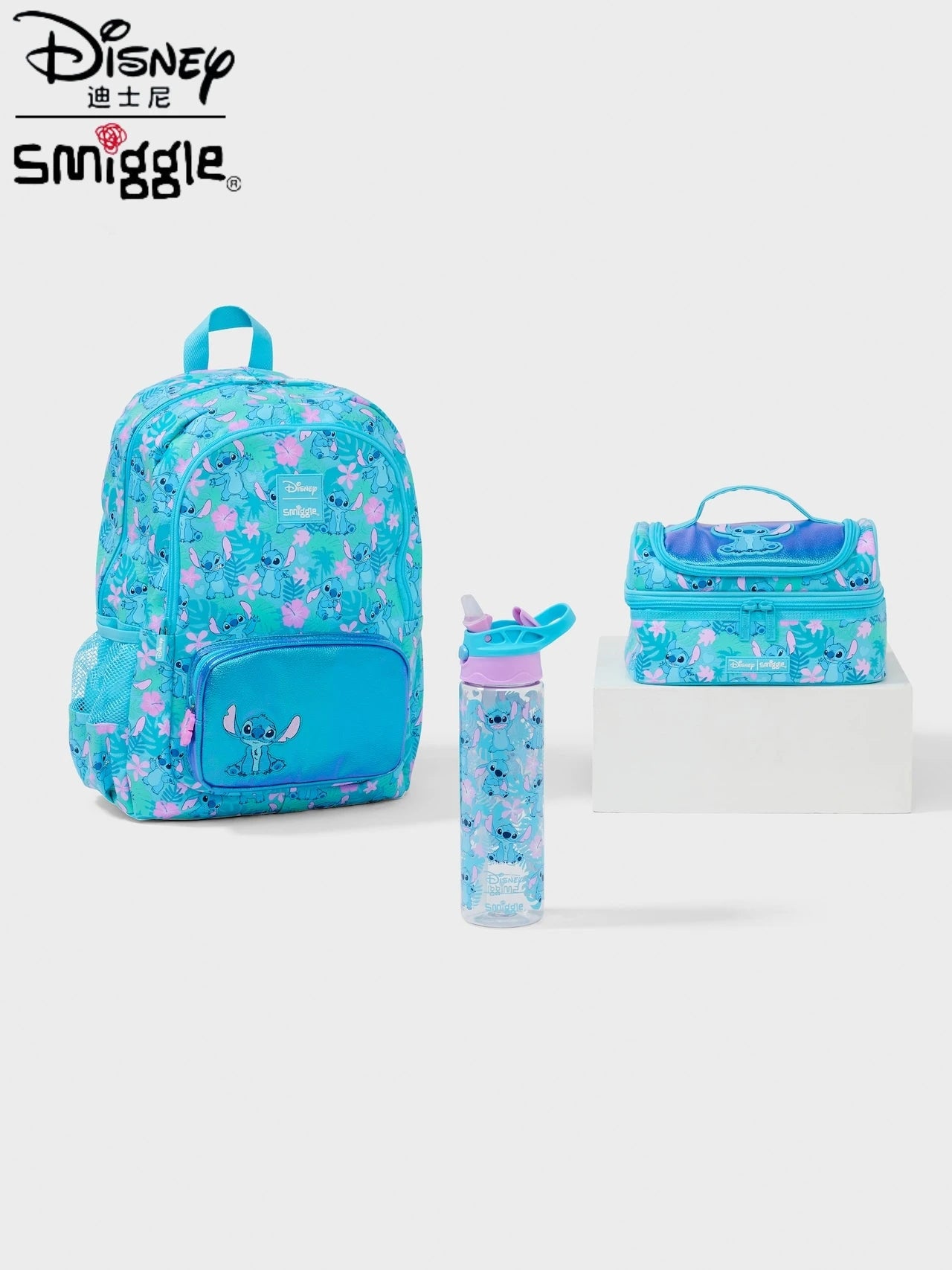 New Australia Smiggle School bags Disney Stitch Backpack Lunch Bag Water Bottle Student Gift Need To Purchase Individually
