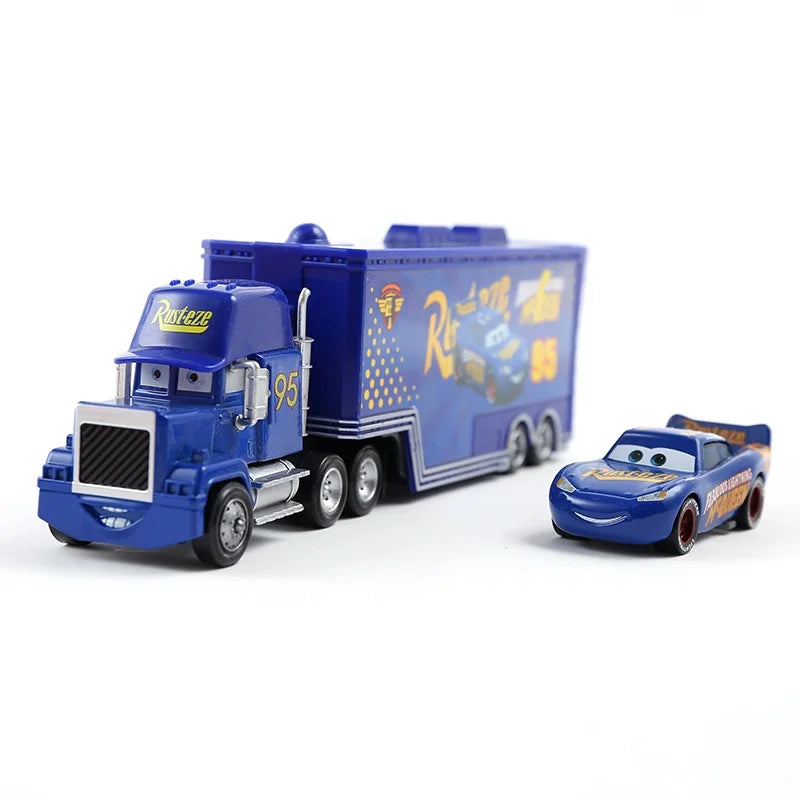 Cars 2 Disney Pixar Racing 3 1 Toy Lightning McQueen Jackson Storm Chick Hicks Mack Truck Collection Die Metal Model kids Gift