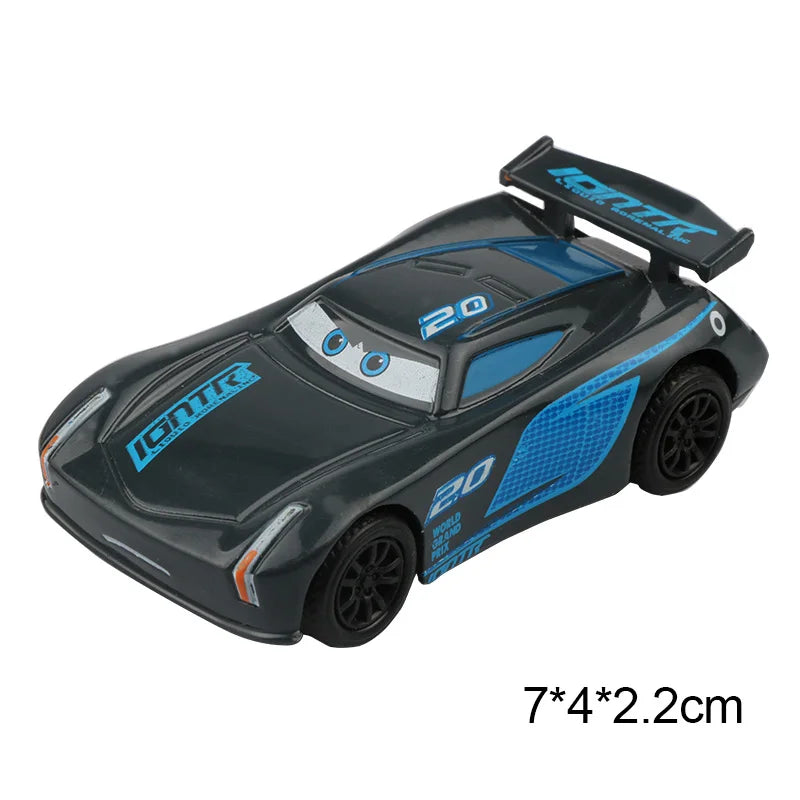 Disney Pixar Cars 3 Toys Lightning Mcqueen Race Div Fritter Miss Frank Collection 1:55 Diecast Metal Alloy Model Car Toy Gifts