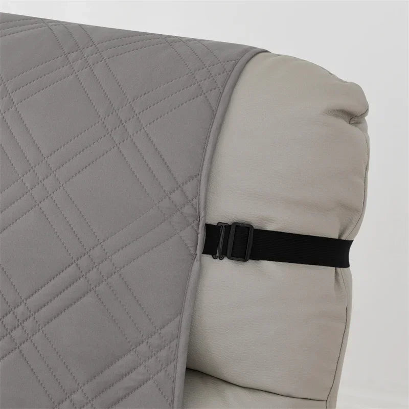 1seater Waterproof Recliner Cover Solid Color Quilted Armchair Slipcover Pet Kids Accent Couch Cushion Living Room Hotel Home