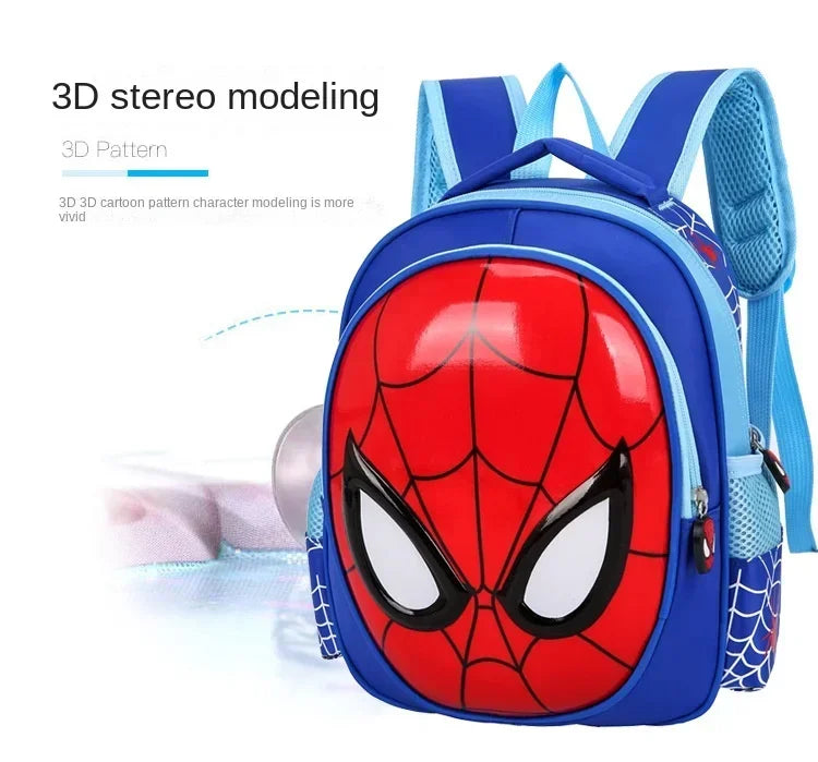 Disney Cartoon Children  Animal Design Backpack Figure Boys 3D Pattern Bag Kindergarten Schoolbag Gift
