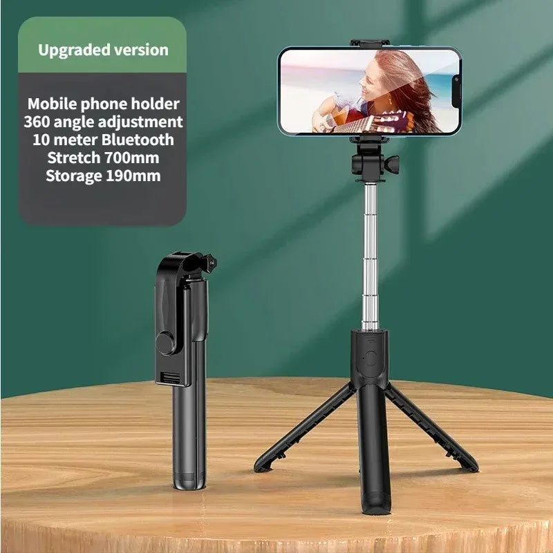 Handheld 360 Degree Flexible Sports Camera Monopod Stand Mobile Phone Holder Mini Selfie Stick Tripod With Wireless Remote