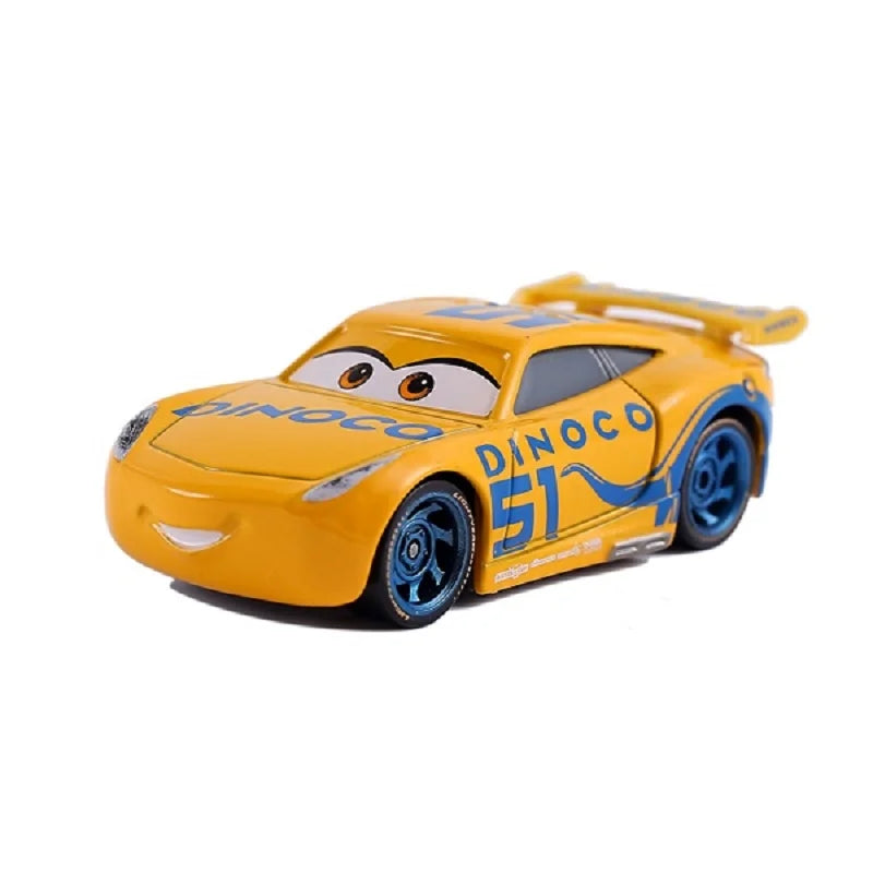 Disney Pixar Cars And Trucks Toy Set The King Cruz Lightning Mcqueen Mike Uncle 1/43 Diecast Model Trucks Toys Gift For Kids