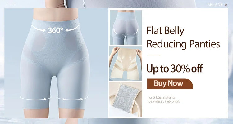 Flarixa Safety Pants High Waist Women's Shorts Under The Skirt Ice Silk Seamless Panties Breathable Boxer Briefs Cycling Shorts