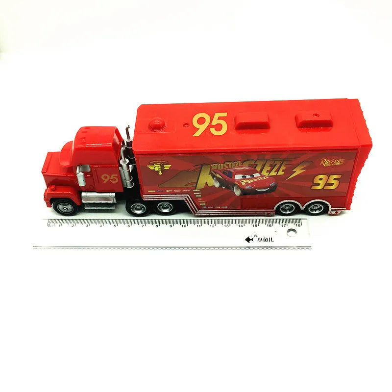 Disney Pixar Cars 3 2 Toy Lightning Mcqueen Mack Truck Mater Miss Fritter Frank Queen car racer Metal Collection children gift