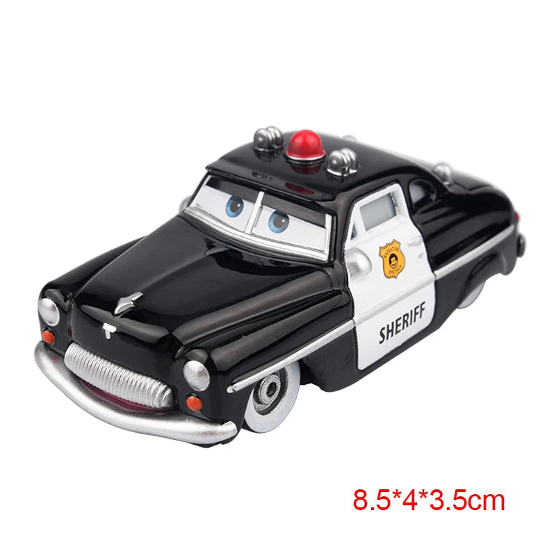 Disney Pixar Cars 3 Toys Lightning Mcqueen Race Div Fritter Miss Frank Collection 1:55 Diecast Metal Alloy Model Car Toy Gifts