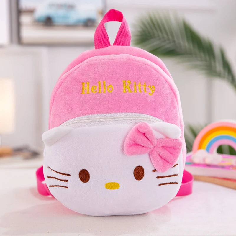 Sanrio Hello Kitty Anime Cute Backpack Cartoon Plush Backpack Kindergarten Schoolbag Kawaii Shoulders Bag Cosplay Surprise Gifts