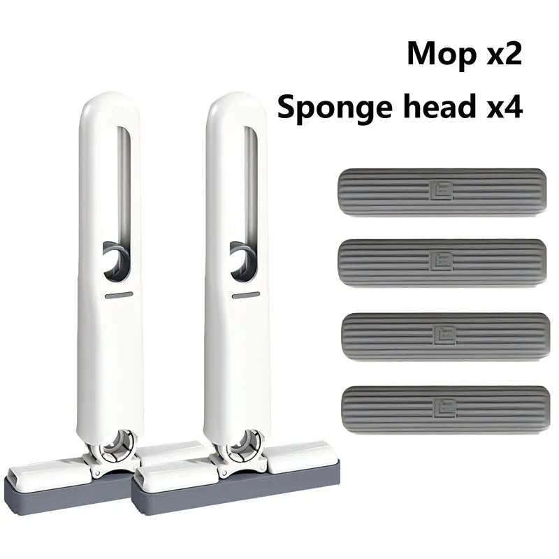 Powerful Squeeze Mini Mop Folding Home Cleaning Mops With Sponge Self-squeezing Floor Washing Mops Desk Window Car Clean Tools