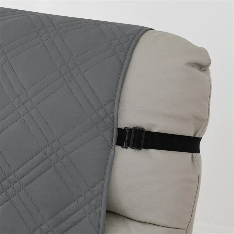 1seater Waterproof Recliner Cover Solid Color Quilted Armchair Slipcover Pet Kids Accent Couch Cushion Living Room Hotel Home