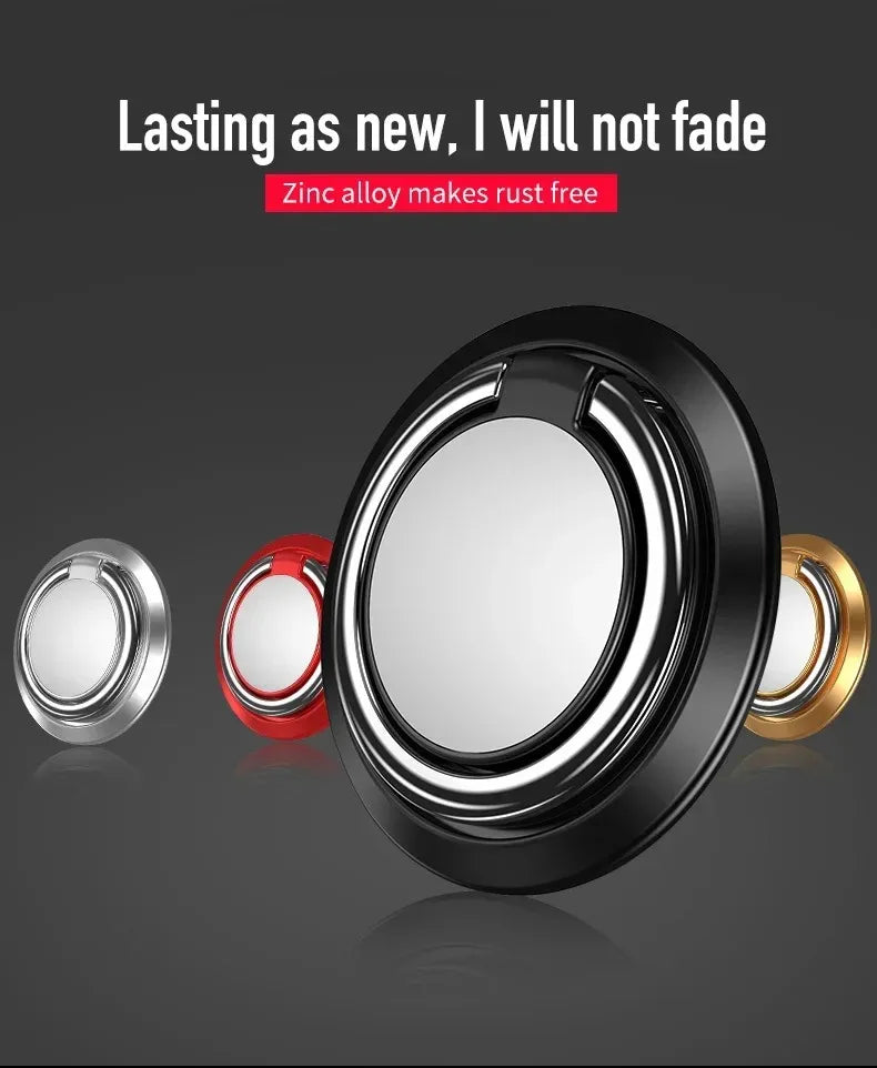 Finger Ring Holder Stand Grip 360 Rotating For Mobile Phone Car Magnetic Mount Phone Back Sticker Pad Unniversal Bracket