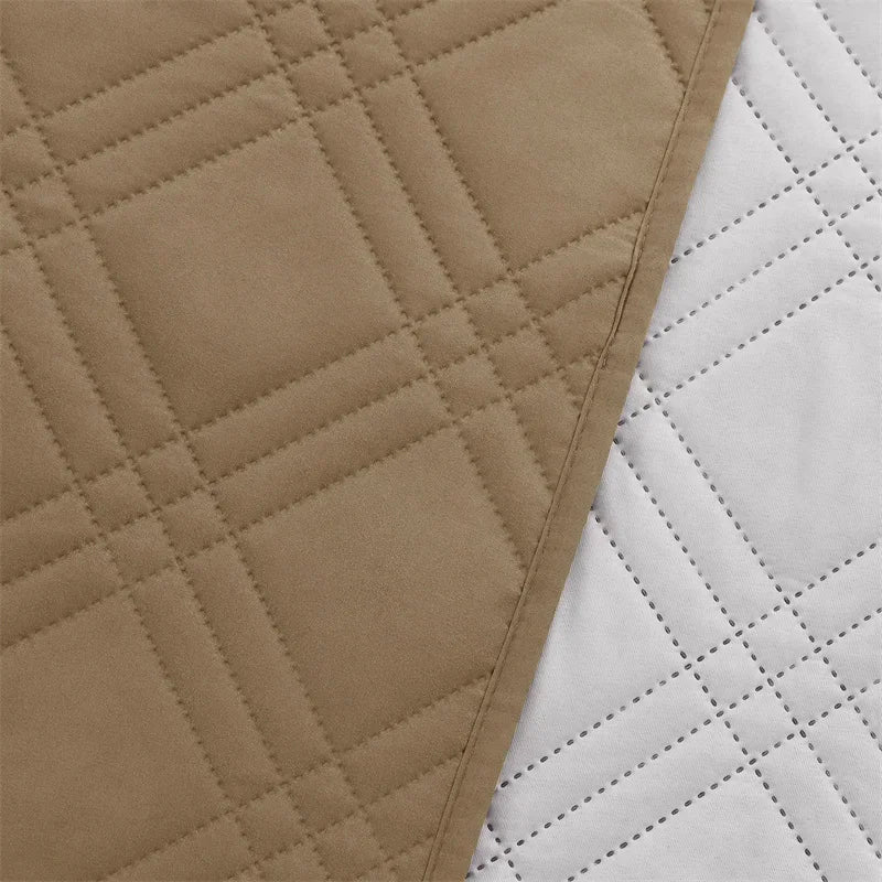 1seater Waterproof Recliner Cover Solid Color Quilted Armchair Slipcover Pet Kids Accent Couch Cushion Living Room Hotel Home