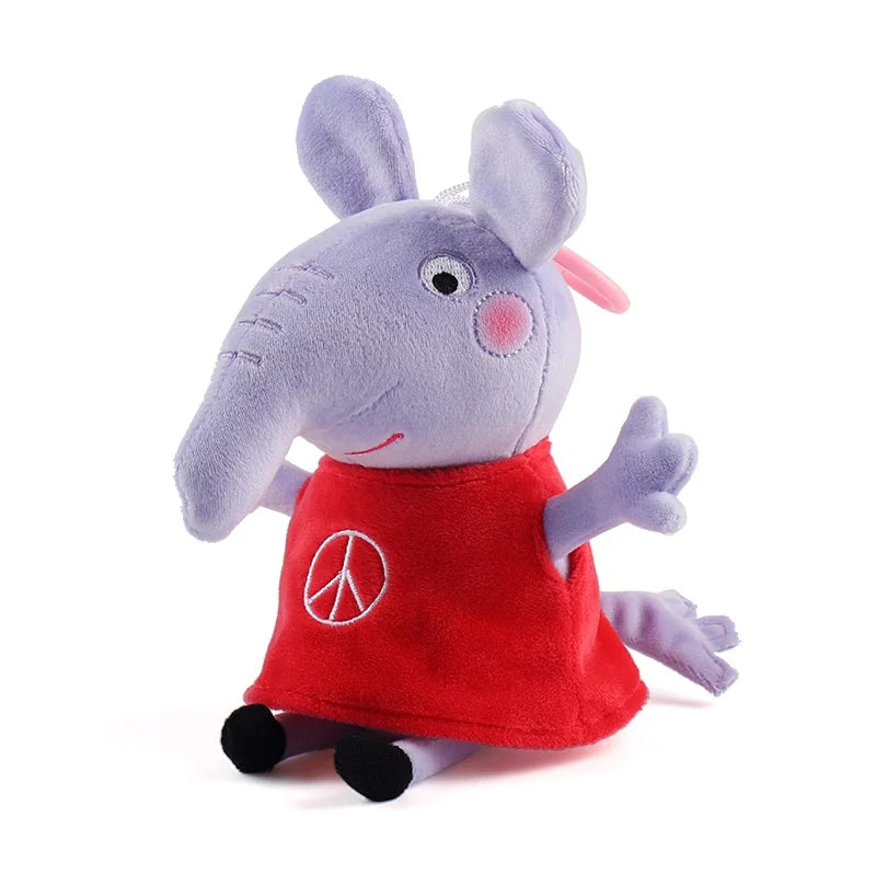 19cm 100% Genuine PEPPA PIG Stuffed Soft Doll Peppa George Zoe Suzy Rebecca Emily Danny Pedro bear Dinosaur Children Plush toy