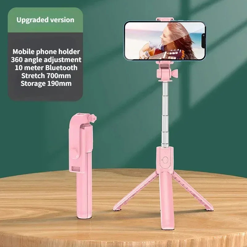 Handheld 360 Degree Flexible Sports Camera Monopod Stand Mobile Phone Holder Mini Selfie Stick Tripod With Wireless Remote