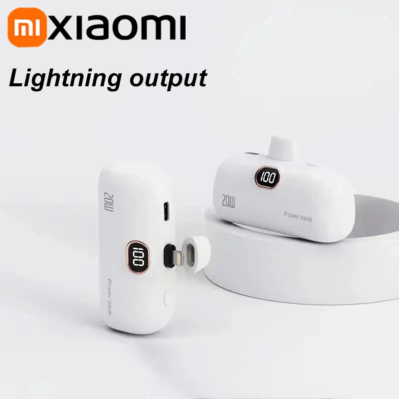 Xiaomi 5000mAh Mini Wireless Power Bank Capsule Mobile Power Supply Emergency Fast charging External Battery For IPhone Samsung