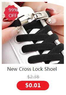 1Pair No Tie Shoe laces Press Lock Shoelaces without ties Elastic Laces Sneaker Kids Adult 8MM Widened Flat Shoelace for Shoes