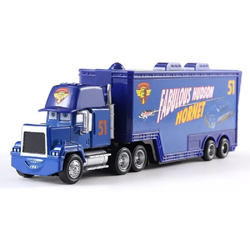 Disney Pixar Cars 3 2 Toy Lightning Mcqueen Mack Truck Mater Miss Fritter Frank Queen car racer Metal Collection children gift