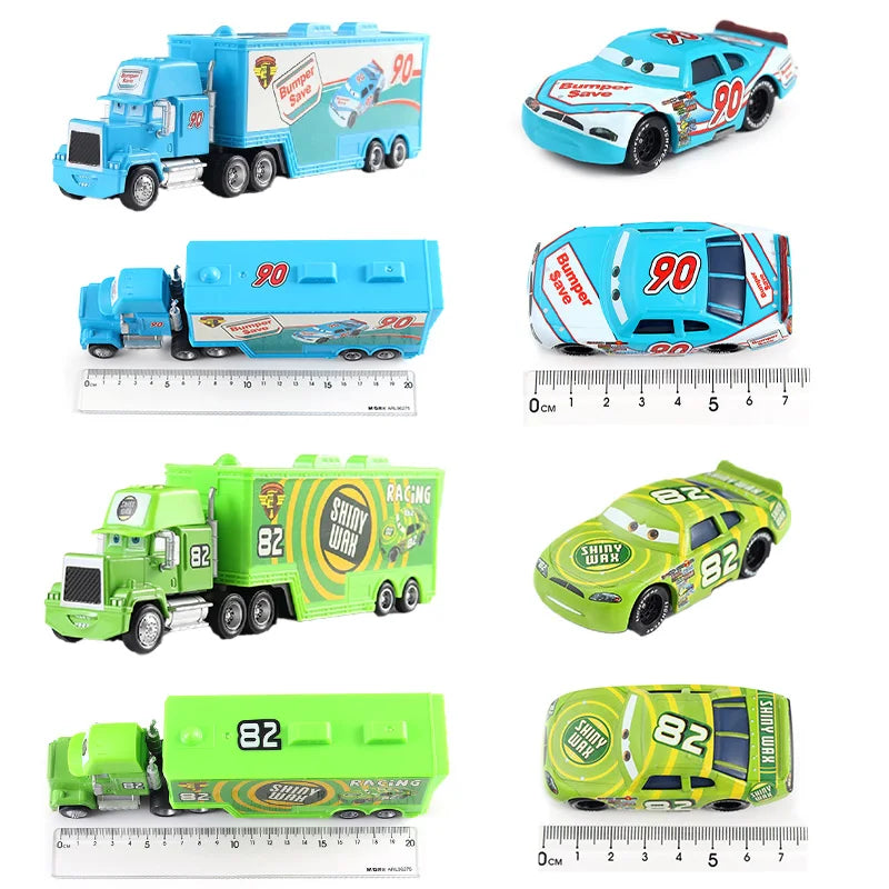Cars 2 Disney Pixar Racing 3 1 Toy Lightning McQueen Jackson Storm Chick Hicks Mack Truck Collection Die Metal Model kids Gift