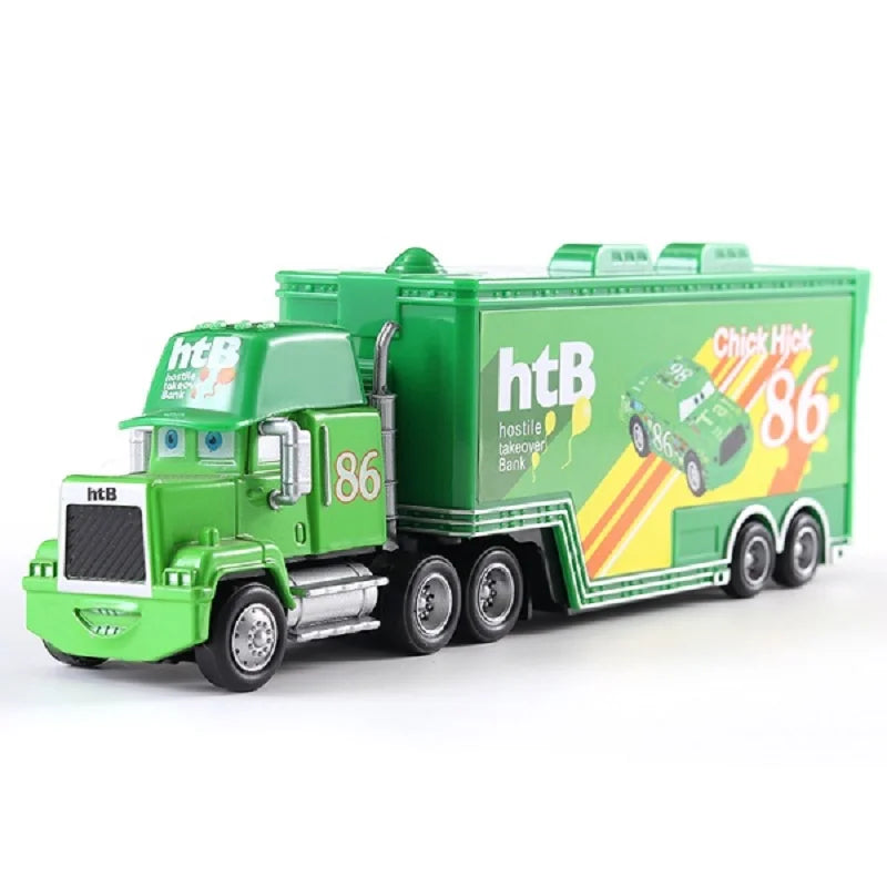 Disney Pixar 2 3 Lighting McQueen Tractor Car Truck Mater Queen 1:55 Metal Die Casting Model Car Children's Toys Christmas Gift