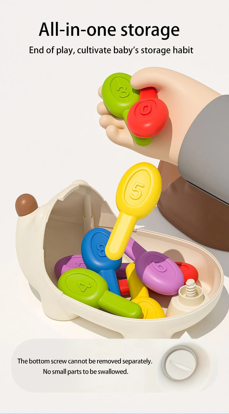 Montessori Hedgehog Toys Baby Concentration Training Education Toys Fine Motor Sensory Educational Toy for Kids Birthday Gifts