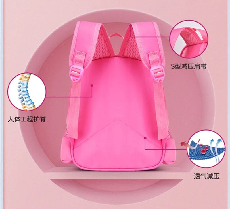 Frozen Backpack Elsa Anna Princess Cartoon Schoolbag Girls Backpack Children Primary School Schoolbag Travel Luggage Bag