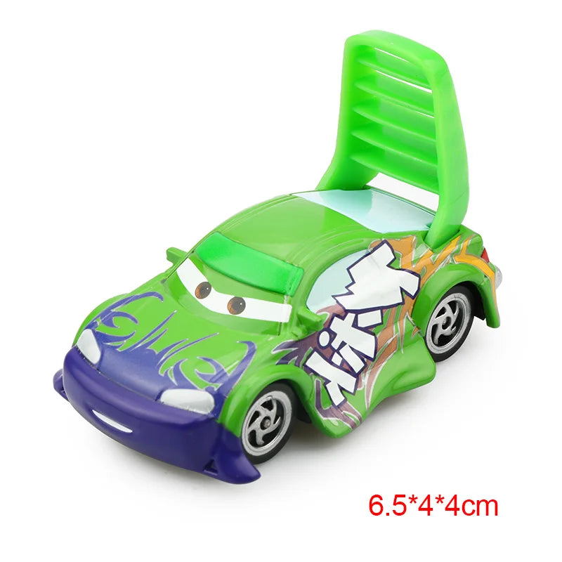 Disney Pixar Cars 3 Toys Lightning Mcqueen Race Div Fritter Miss Frank Collection 1:55 Diecast Metal Alloy Model Car Toy Gifts