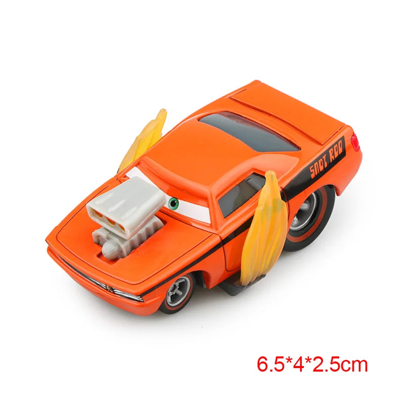Disney Pixar Cars 3 Toys Lightning Mcqueen Race Div Fritter Miss Frank Collection 1:55 Diecast Metal Alloy Model Car Toy Gifts
