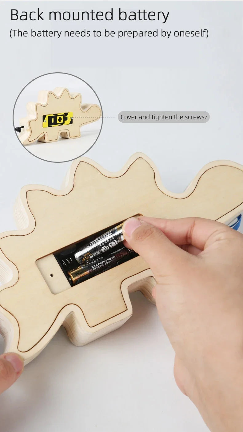 Factory Baby Products Hot Selling 2023 Wooden LED Light Switch Busy Board Games Montessori Educational Sensory Toys For Kids