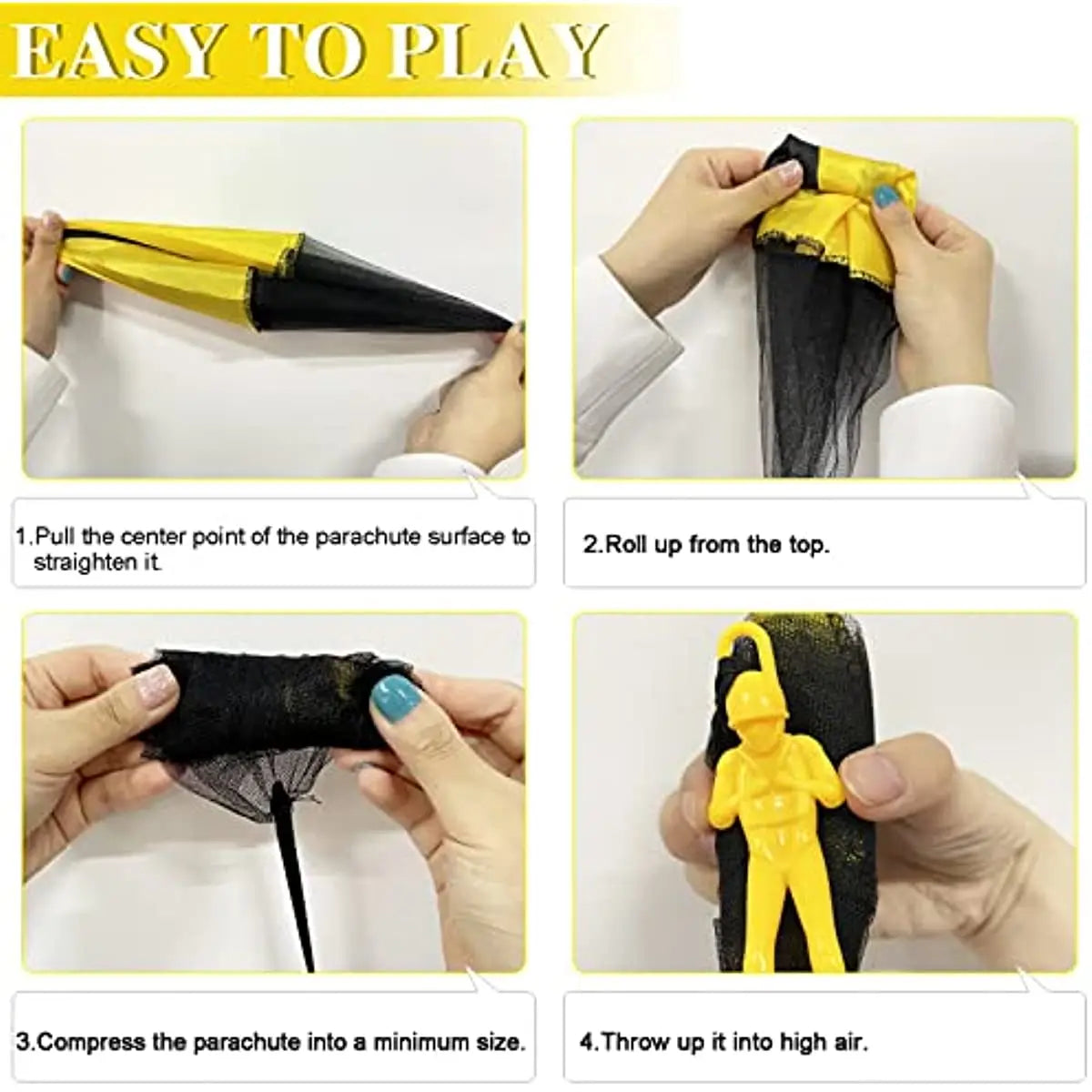 Parachute Toys for Kids Tangle Free Outdoor Flying Parachute Men Outside Toys Easter Basket Stuffers Idea Unique Boy Girl Gift