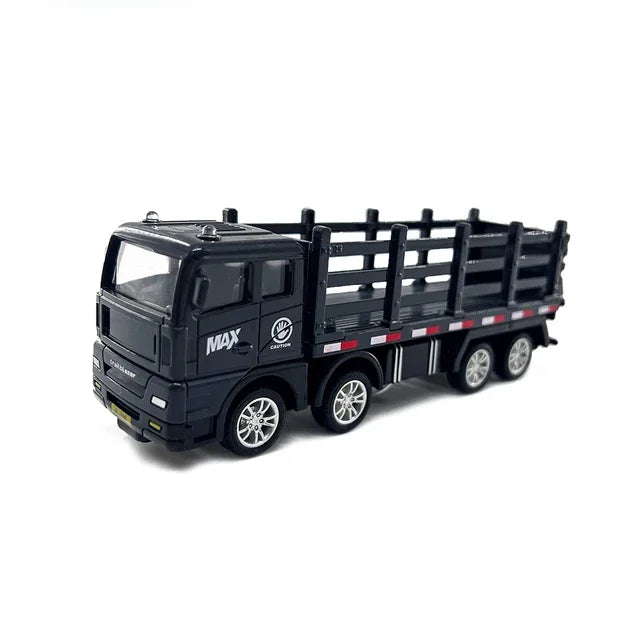Simulation Transporter Container Truck Freight Vehicle Children Kids Pull Back Car Model Educational Toys for Boy Game Gift