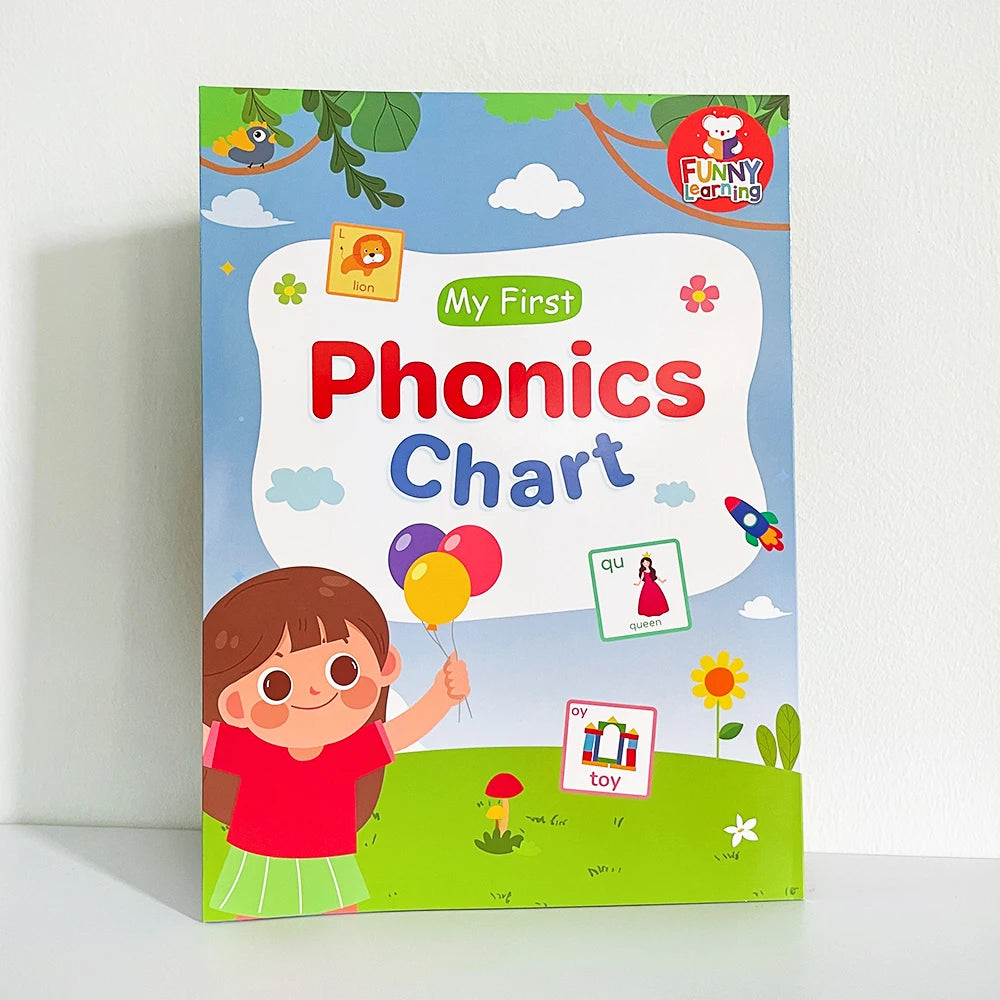 Kids English Words Learning Chart / Phonics Vocabulary Building Worksheet Pre-Kindergarten Teacher Teaching Aids Montessori