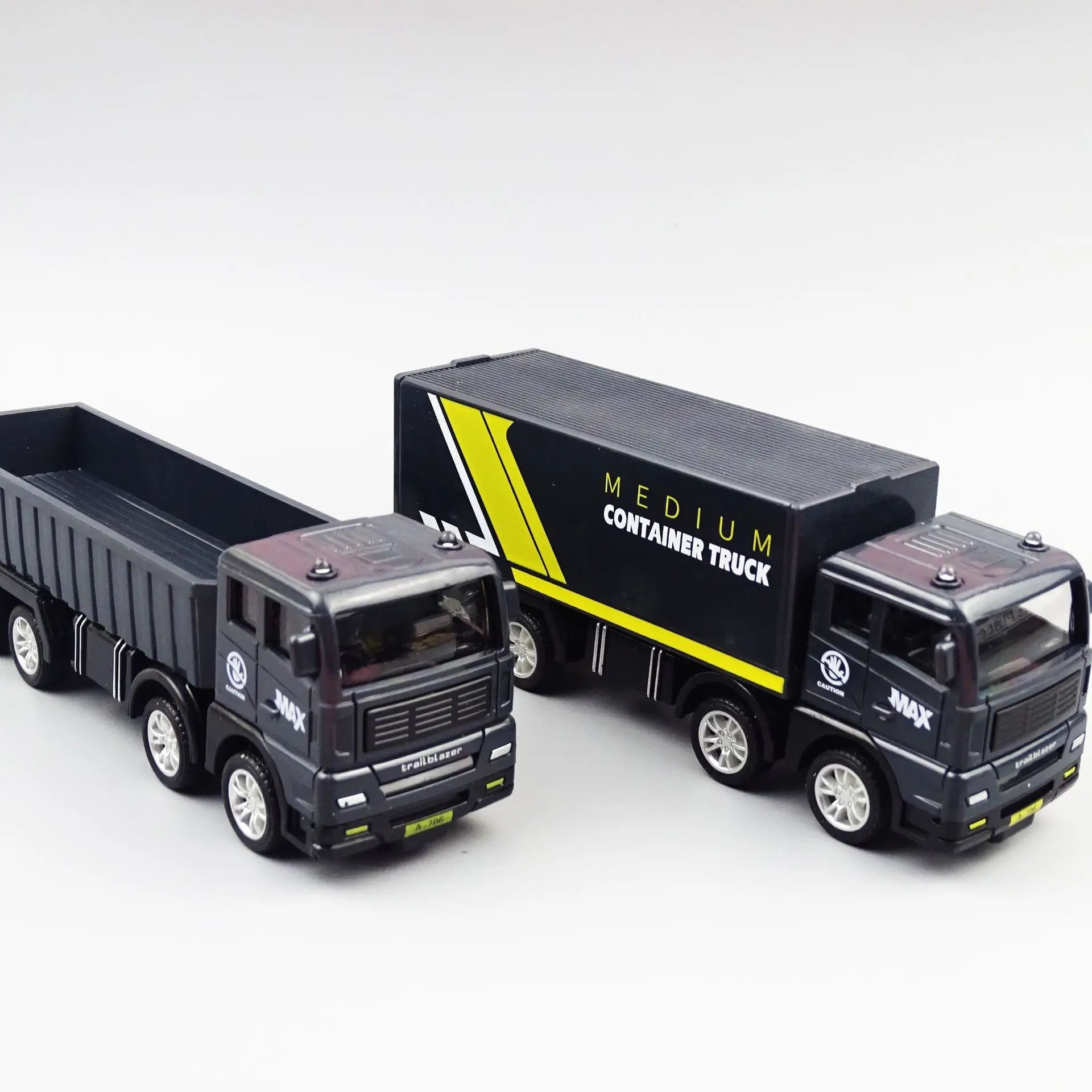 Simulation Transporter Container Truck Freight Vehicle Children Kids Pull Back Car Model Educational Toys for Boy Game Gift