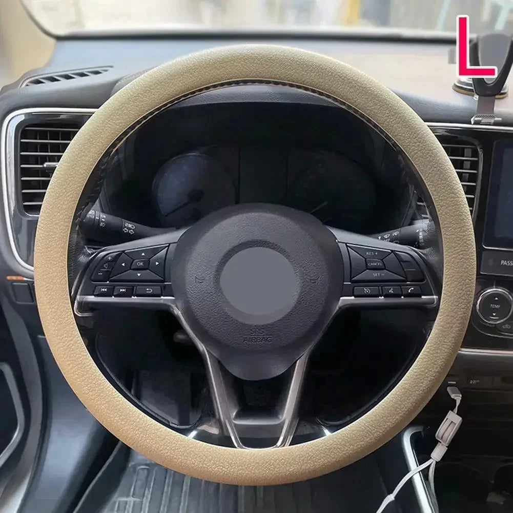 Silicone steering wheel cover elastic glove fit soft touch can choose from various colors of car interior decoration DIY parts