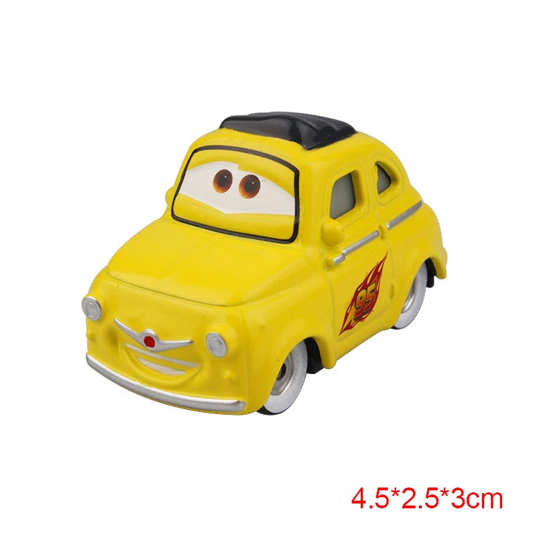 Disney Pixar Cars 3 Toys Lightning Mcqueen Race Div Fritter Miss Frank Collection 1:55 Diecast Metal Alloy Model Car Toy Gifts