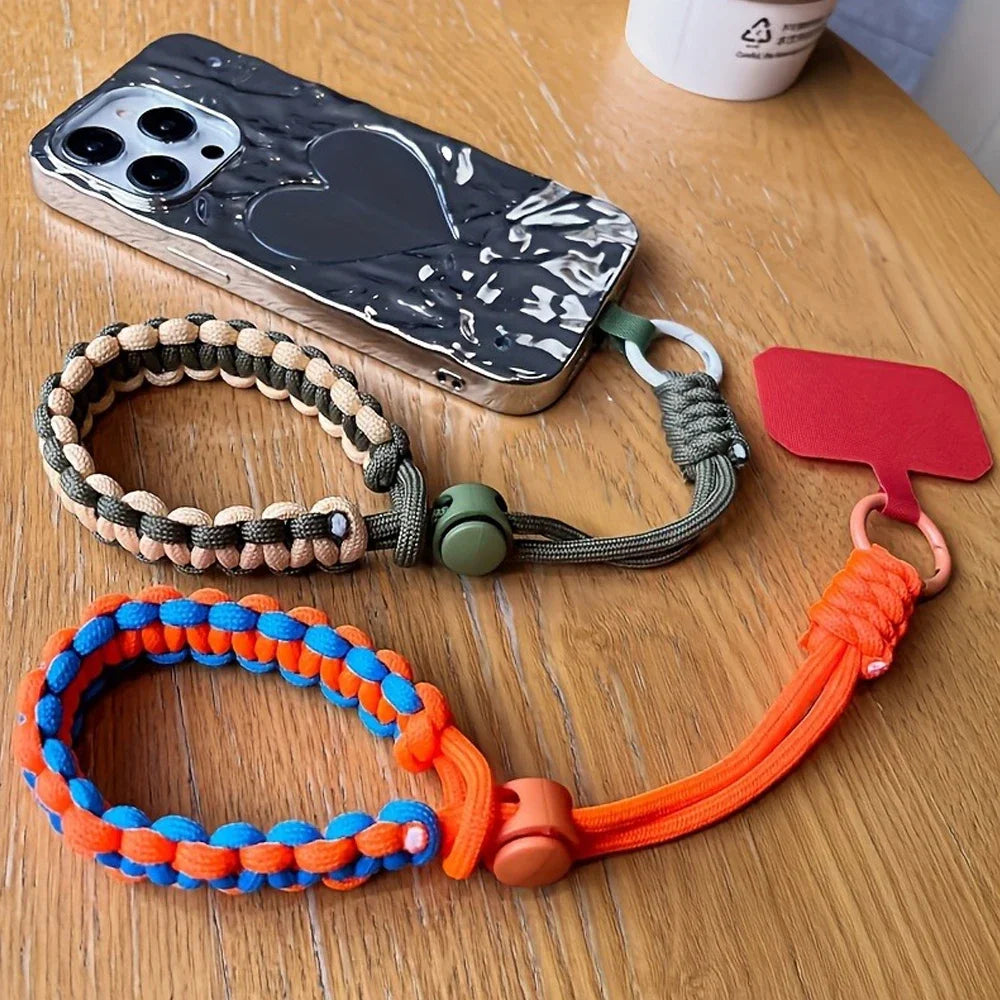 Cute Mobile Phone Lanyard Hanging Decoration Can Be Carried Twist Rope Anti-loss Pendant Fashion Strong Wrist Short Straps Band