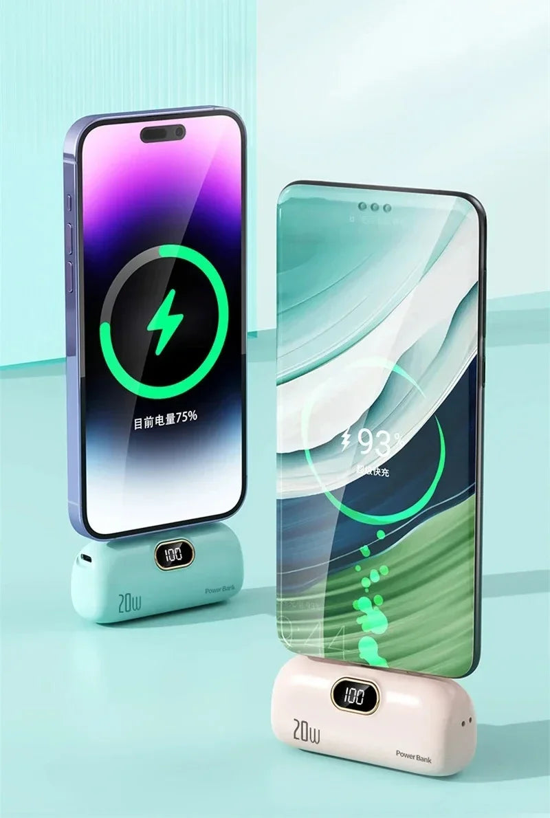 Xiaomi 5000mAh Mini Wireless Power Bank Capsule Mobile Power Supply Emergency Fast charging External Battery For IPhone Samsung
