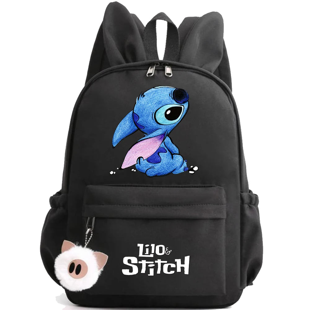 Cute Disney Lilo Stitch Backpack for Girl Boy Student Teenager Children Rucksack Women Casual School Bags Kids Birthday Gift Toy