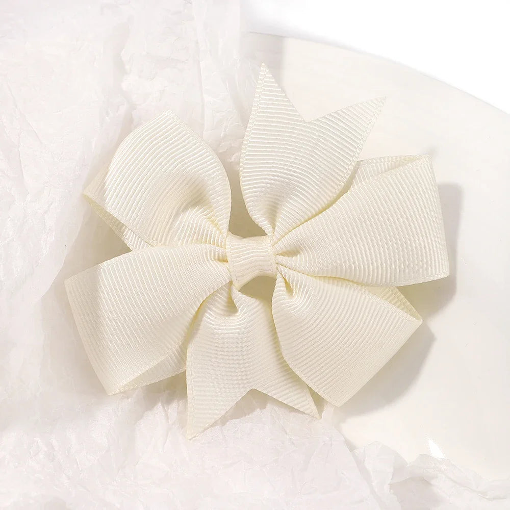 20/40Pcs Sweet Random Candy Color Bow Hair Clip Set for Baby Girls Cute Ribbon Hairpin Kids Headwear Kids Hair Accessories Gifts