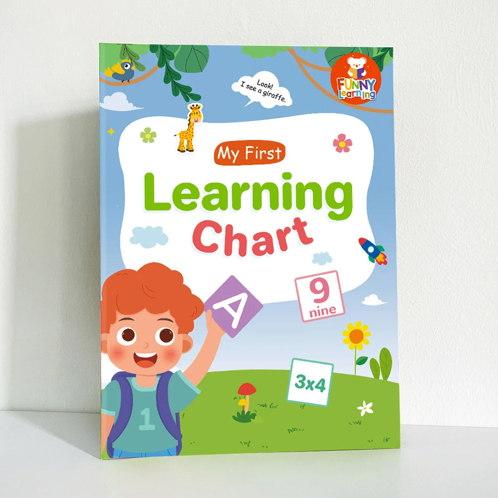 Kids English Words Learning Chart / Phonics Vocabulary Building Worksheet Pre-Kindergarten Teacher Teaching Aids Montessori
