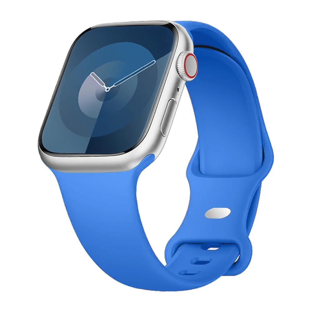 Silicone Strap For Apple Watch Band 40mm 44mm 46mm 45mm 41mm 49mm 38 42 Correa Bracelet iWatch series 6 ultra2 7 8 9 se 10 band
