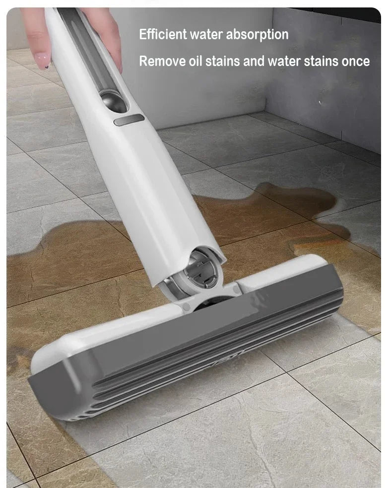 Powerful Squeeze Mini Mop Folding Home Cleaning Mops With Sponge Self-squeezing Floor Washing Mops Desk Window Car Clean Tools