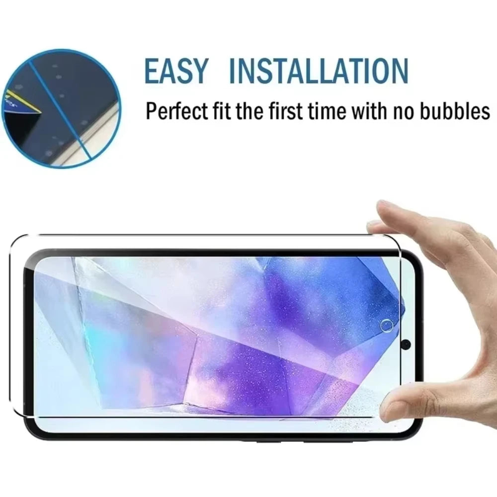 NNBILI 5Pcs Screen Protector For Samsung A55 A15 A54 A34 A13 A14 A53 A52 A12 A33 A52S A32 A35 A71 A72 A51 A22 S10ETempered Glass