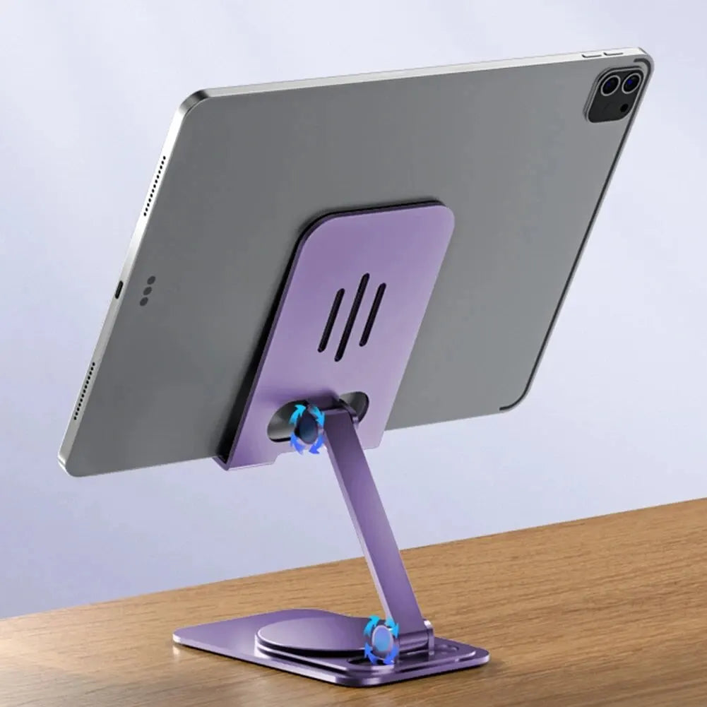 Metal 360 Degree Rotating Mobile Phone Tablet Pc Stand Lazy Portable Foldable Stand Mobile Phone Stand K61 Live Stand Expansion
