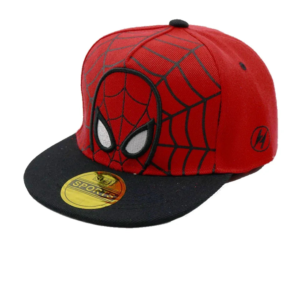 Disney Anime Cartoon Spiderman Kids Hats Toddler Baby Baseball Cap Autumn Spring Children's Snapback Hip Hop Caps For Boys Girls