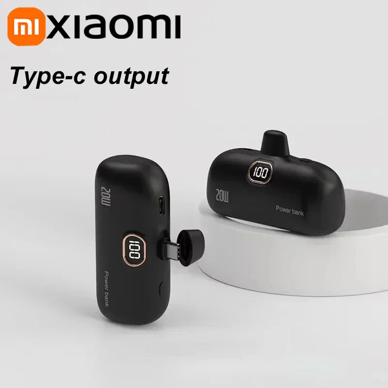 Xiaomi 5000mAh Mini Wireless Power Bank Capsule Mobile Power Supply Emergency Fast charging External Battery For IPhone Samsung