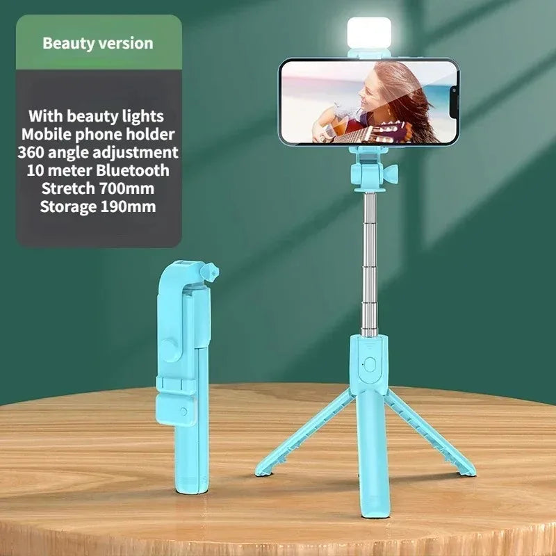 Handheld 360 Degree Flexible Sports Camera Monopod Stand Mobile Phone Holder Mini Selfie Stick Tripod With Wireless Remote