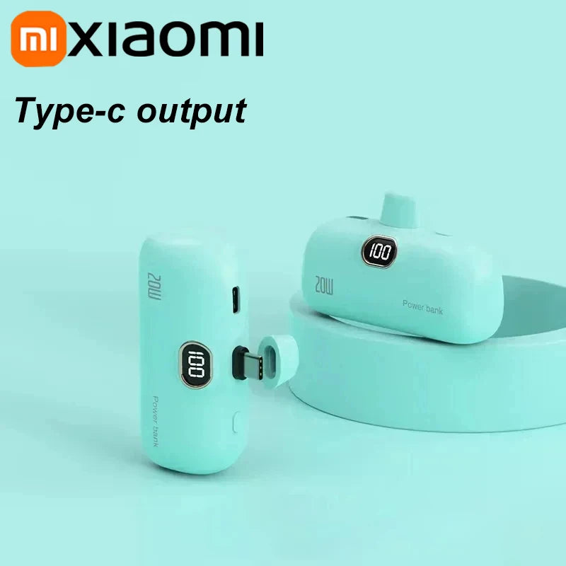 Xiaomi 5000mAh Mini Wireless Power Bank Capsule Mobile Power Supply Emergency Fast charging External Battery For IPhone Samsung