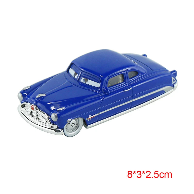 Disney Pixar Cars 3 Toys Lightning Mcqueen Race Div Fritter Miss Frank Collection 1:55 Diecast Metal Alloy Model Car Toy Gifts